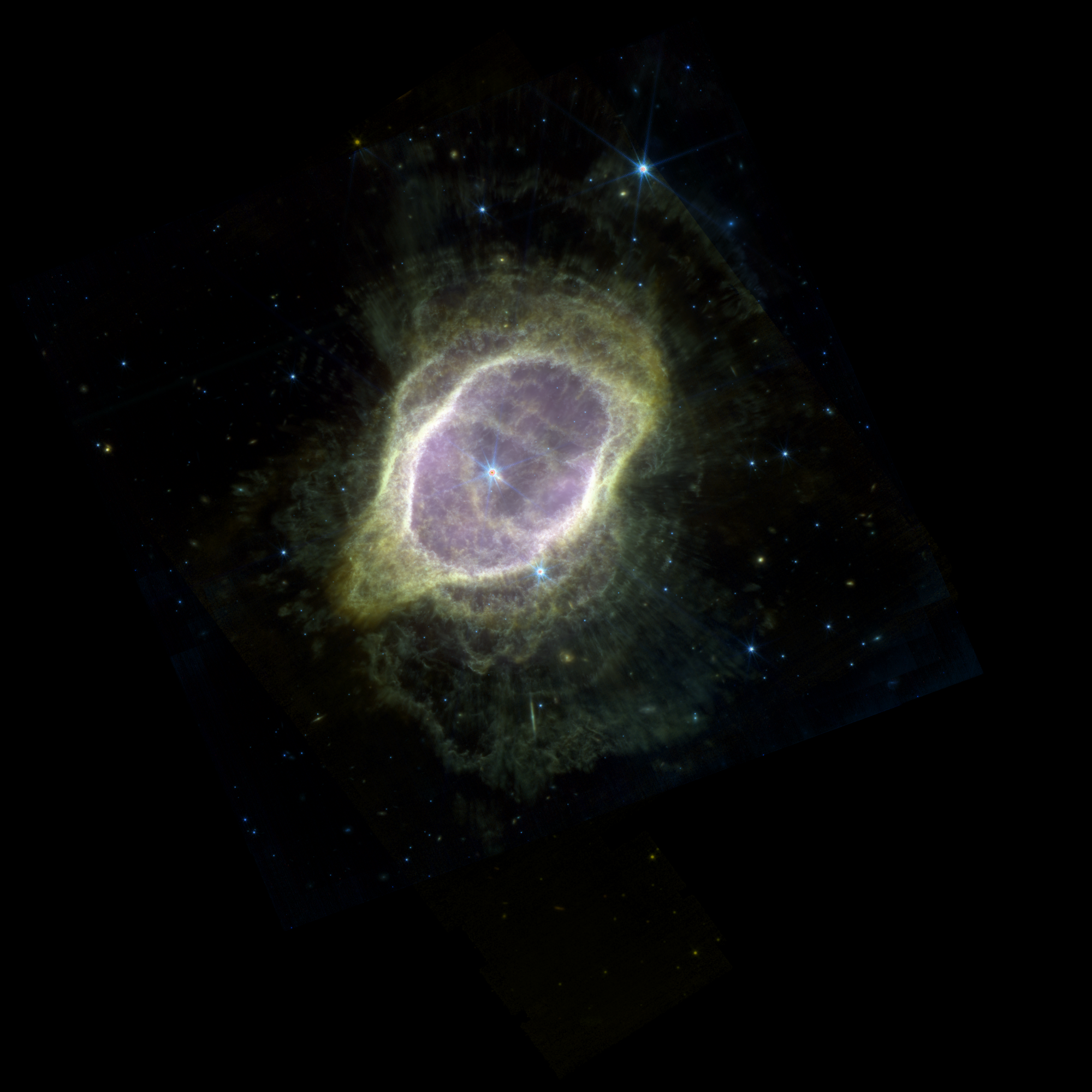 Southern Ring Nebula composite — presets working, auto-crop trimming the black padding